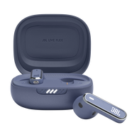 JBL Live Flex - Blue - True wireless Noise Cancelling earbuds - Hero